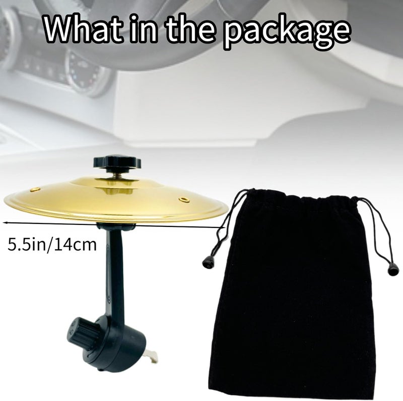 YOYODOGS Car Crash Cymbal Air Vent,Car Symbol Mini Drum for Music Lovers,Fun Music Gadget for Drivers,Compact Durable Accessory Drummers Gifts for All Types of Vehicles(Gold-2PCS) - Image 5